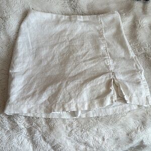 Abercrombie & Fitch White Mini Skirt